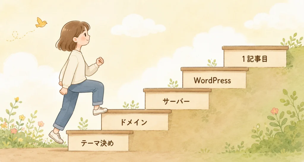 前進するステップ