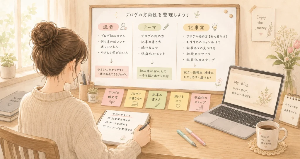 ブログのアイデアを整理する時間